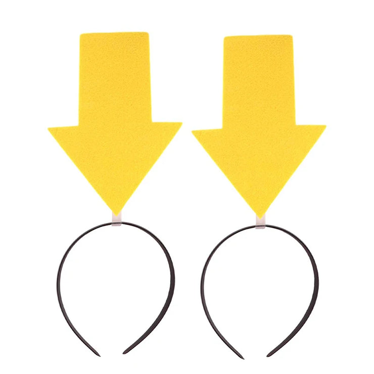 2Pcs Novelty Arrow Headband Headdress Party Props Dress Up Costume Festival Hair Headbands Girls Headwear Hoops Cosplay Favors